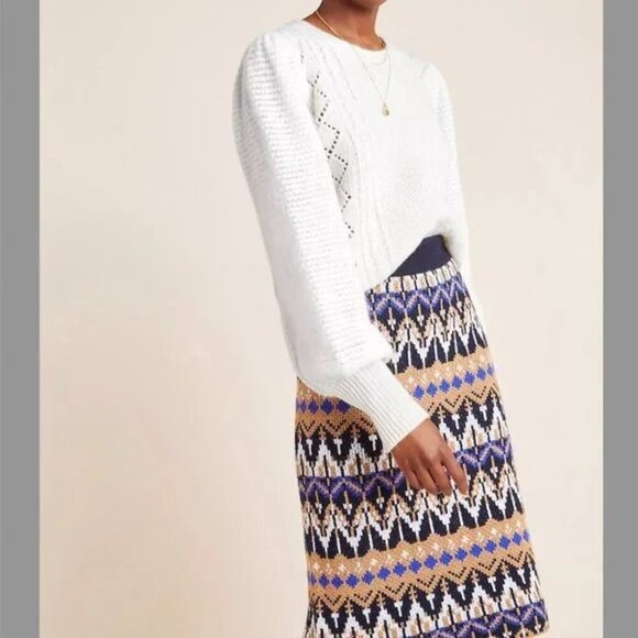 NWOT Anthropologie Saoirse Sweater Midi Skirt S - Picture 2 of 9